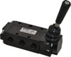 Parker Hannifin 0.83 CV Rate, 1/4" NPT Inlet Direct Air 4 Mechanical Spool Valve 4 Way, 2 Position, 150 Max psi, Lever Manual Return 520831000 - 75286708