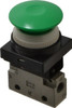 SMC Pneumatics 0.14 CV Rate, 1/8" NPT Inlet Mechanical Valve 3 Way, 2 Ports, Push Button Mushroom VM130-N01-30GA - 80085004