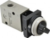 SMC Pneumatics 1.00 CV Rate, 1/4" NPT Inlet Mechanical Valve 2 Way, 2 Ports VM220-N02-34BA - 80085467