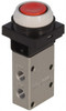SMC Pneumatics 0.38 CV Rate, 1/4" NPT Inlet Mechanical Valve 3 Way, 3 Ports, Push Button Flush NVM430-N01-33 - 80086184