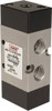 ARO Fluid Management 3/8" Inlet x 3/8" Outlet, Pilot Actuator, Spring Return, 2 Position, Body Ported Solenoid Air Valve 1.65 CV, 4 Way, 140 psi, 122° Max Temp, 15° Min Temp M213PS - 73228280