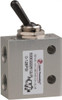 PRO-SOURCE 1/8" NPT 3 Way, 2 Position Mini Mechanical Valve 0.298 CV Rate, 7 CFM, 127.98 Max psi, Toggle/Manual Actuator 5330222512PRO - 78260361
