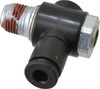 ARO Fluid Management 1/8" Male NPT x 5/32" Female NPT Right Angle Flow Control Valve 119309-120 - 80183890