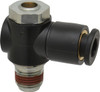 ARO Fluid Management 1/8" Male NPT x 1/4" Female NPT Right Angle Flow Control Valve 119309-125 - 80183924