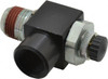 ARO Fluid Management 1/2" Male NPT x 1/2" Female NPT Right Angle Flow Control Valve 0 to 150 psi & Brass Material 119308-500 - 87111126