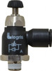 Legris 8mm Tube OD x 1/8 Male BSPT Compact Meter Out Flow Control Valve 14.5 to 145 PSI, Nylon 7065 08 10 - 03205994