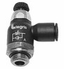 Legris 5/32" Tube OD x 1/8 Male NPT Compact Meter Out Flow Control Valve 14.5 to 145 psi, Nylon 7065 04 11 - 80185044