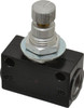 Norgren 1/8" NPT Inlet x 1/8" NPT Outlet In-Line Flow Control Valve 15 to 145 psi, Needle Valve & Aluminum Material T1000A1800 - 01976463