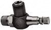 Norgren 1/2" Tube Inlet x 1/2" NPTF Outlet Right Angle Adjustable Flow Control Valve 5 to 150 psi, Needle Valve & Thermoplastic Material 12VA00748 - 01976372