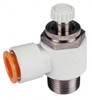 SMC Pneumatics 3/16" Tube OD x 1/8" Male NPT Flow Control Offset Inline Valve Meter Out AS2301F-N01-05 - 80083363