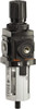 ARO Fluid Management 1/4 NPT Compact 1 Pc Filter/Regulator FRL Unit 72 SCFM, 150 Max psi, Polycarbonate Bowl, Manual Drain P39224-100 - 56628068