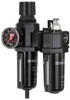 ARO Fluid Management 1/2 NPT Standard 2 Pc Filter/Regulator-Lubricator FRL Unit with Sight Glass & Pressure Gauge 120 SCFM, 250 Max psi, Metal Bowl, Manual Drain C38341-610 - 85102671