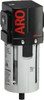ARO Fluid Management 1/2" Port, 7.913" High x 2.874" Wide Standard Filter with Polycarbonate Bowl, Automatic Drain 197 SCFM, 150 Max psi, 125°F Max Temp, Modular Connection, Bowl Guard, 2.3 oz Bowl Capacity F35341-401 - 91191619