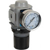 Wilkerson 3/8 NPT 0 - 125 psi Compact Aluminum Die Cast Regulator with Gauge 300 Max Supply psi, 165 CFM, -13 to 150°F, 2.36" Wide x 5.36" High R18-03-F0G0B - 11758208