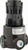 Wilkerson 1/4 NPT 2 - 125 psi Miniature Zinc Regulator with Gauge 300 Max Supply psi, 15 CFM, 32 to 125°F, 1.65" Wide x 2.88" High R03-02-G00 - 86371341