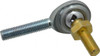 Made in USA 1/4" ID, 3/4" Max OD, 2,225 Lb Max Static Cap, Male Spherical Rod End with Stud 1/4-28 RH, Steel with Steel Raceway CM4Y - 35397751
