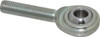 Made in USA 5/16" ID, 7/8" Max OD, 3,600 Lb Max Static Cap, Plain Male Spherical Rod End 5/16-24 RH, Steel with Steel Raceway CM5 - 35397678