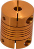 Lovejoy 3/16" Max Bore Diam, Flexible Clamp Hub Coupling 3/4" OD, 0.9" OAL, Anodized Aluminum 68514456628 - 87792370