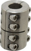 Climax 3/4" Inside x 1-1/2" Outside Diam, Two Piece Rigid Coupling without Keyway 2-1/4" Long 2ISCC-075-075-S - 75241901