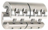 Climax 1-1/4" Inside x 2-1/16" Outside Diam, Two Piece Rigid Coupling with Keyway 3-1/4" Long x 1/4" Keyway Width x 1/8" Keyway Depth 2ISCC125-100SKW - 75242214