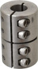Climax 1/2" Inside x 1-1/8" Outside Diam, One Piece Split Clamping Collar 1-3/4" Long ISCC-050-050-S - 35463066