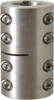 Climax 1" Inside x 1-3/4" Outside Diam, Two Piece Rigid Coupling with Keyway 3" Long x 1/4" Keyway Width x 1/8" Keyway Depth 2ISCC100-100SKW - 75242206