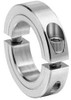 Climax 5/16" Bore, Aluminum, Two Piece Two Piece Split Shaft Collar 11/16" Outside Diam, 5/16" Wide 2C-031-A - 75237123