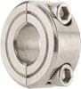 Climax 5/16" Bore, Stainless Steel, Two Piece Shaft Collar 11/16" Outside Diam, 5/16" Wide 2C-031-S - 35462746