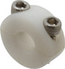 Climax 1/4" Bore, Plastic, Two Piece Clamping Shaft Collar 5/8" Outside Diam, 9/32" Wide MOD P2C-025 - 73090433