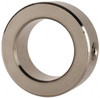 Climax 1-3/8" Bore, Stainless Steel, Set Screw Shaft Collar 2-1/8" Outside Diam, 3/4" Wide C-137-S - 35465483