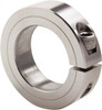 Climax 1-7/8" Bore, Stainless Steel, One Piece Clamp Collar 2-7/8" Outside Diam, 11/16" Wide 1C-187-S - 35462688