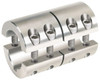 Climax 2" Bore, Stainless Steel, With Keyway Two Piece Split Shaft Collar 3-3/8" Outside Diam, 4-7/8" Wide 2ISCC200-200SKW - 73091472