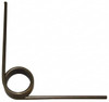 Gardner Spring 90° Deflection Angle, 1.102" OD, 0.135" Wire Diam, 4-1/4 Coils, Torsion Spring 0.666" Max Tool Size, 40 In/Lb Torque at Leg Length 666090135SL - 00043919
