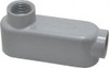Crouse-Hinds Form 5, LB Body, 3/4" Trade, IMC, Rigid Aluminum Conduit Body Oval/Rectangle, 4.97" OAL, 7.3 cc Capacity, Silver LB25 - 04506978