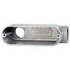 Crouse-Hinds Form 5, LB Body, 1" Trade, IMC, Rigid Aluminum Conduit Body Oval/Rectangle, 5.79" OAL, 12.2 cc Capacity, Silver LB35 - 04506994