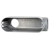 Crouse-Hinds Form 5, LB Body, 2" Trade, IMC, Rigid Aluminum Conduit Body Oval/Rectangle, 10.2" OAL, 71.2 cc Capacity, Silver LB65 - 04507059