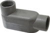 Hubbell Killark Form 7, LB Body, 1-1/2" Trade, IMC, Rigid Iron Conduit Body Oval, 7-1/4" OAL, 26 cc Capacity, Gray, Hazardous & Wet Locations LB57 - 54121223