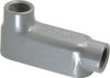 Thomas & Betts LB Body, 3/4" Trade, IMC, Rigid Aluminum Conduit Body Oval, 5-1/8" OAL, 7.3 cc Capacity, Gray ALB-2 - 82678368
