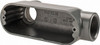 Thomas & Betts LB Body, 1-1/4" Trade, IMC, Rigid Aluminum Conduit Body Oval, 7-7/8" OAL, 32 cc Capacity, Gray ALB-4 - 93512911