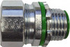Anaconda Sealtite 1/2" Trade Liquidtight Conduit Connector Zinc Plated Steel, Insulated, Straight Connector, Threaded Connection 7STR50B - 38316402