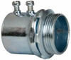 Crouse-Hinds 1-1/4" Trade EMT Conduit Connector Steel, Noninsulated, Straight Connector, Set Screw Connection 453 - 04518668