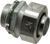 Crouse-Hinds 3/4" Trade Liquidtight Conduit Connector Malleable Iron, Noninsulated, Straight Connector, Threaded Connection LT75G - 04913802