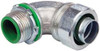 Crouse-Hinds 3/4" Trade Liquidtight Conduit Connector Malleable Iron, Insulated, Angled Connector, Threaded Connection LTBK7590 - 04517454