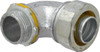 Crouse-Hinds 1" Trade Liquidtight Conduit Connector Malleable Iron, Noninsulated, Angled Connector, Threaded Connection LT10090 - 04913547