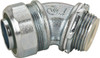 Crouse-Hinds 1" Trade Liquidtight Conduit Connector Malleable Iron, Insulated, Angled Connector, Threaded Connection LTBK10045 - 04517355