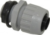 Hubbell Wiring Device-Kellems 1/2" Trade Liquidtight Conduit Connector Thermoplastic, Noninsulated, Straight Connector, Push In Connection P050NGYA - 54033295