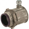 Hubbell RACO 1/2" Trade EMT Conduit Connector Die Cast Zinc, Insulated, Straight Connector, Set Screw Connection 2634 - 95918827
