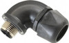 Murrplastik 1/2" Trade Liquidtight Conduit Connector Nylon, Noninsulated, Angled Connector, Compression Connection 83516052 - 85732865