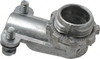 Thomas & Betts 3/8" Trade FMC Conduit Connector Die Cast Zinc, Noninsulated, Angled Connector, Squeeze Clamp Connection XC290 - 73124208