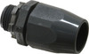 Thomas & Betts 1/2" Trade Liquidtight Conduit Connector Thermoplastic, Insulated, Straight Connector, Threaded Connection LT43D-NEW - 54087838